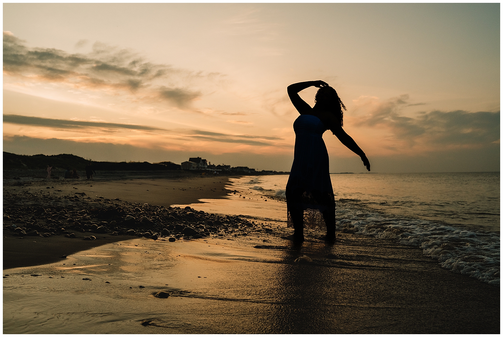 Hopkinton senior photos at Rexhame Beach