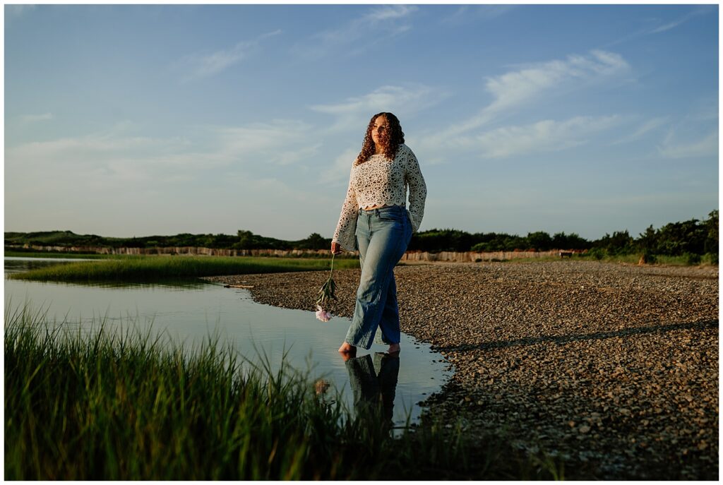 High school senior portraits in Marshfield MA for Hopkinton
