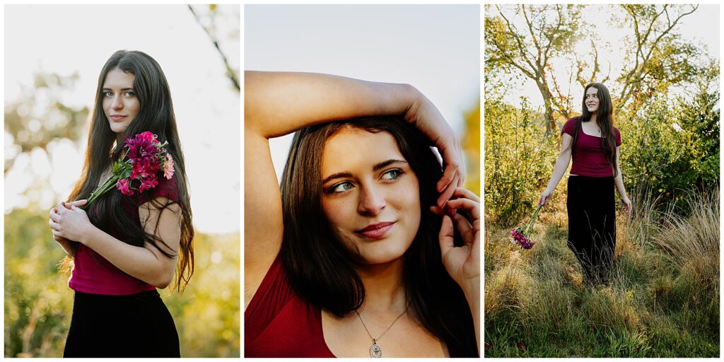 Boston Senior Photography featuring guitar in an outdoor setting