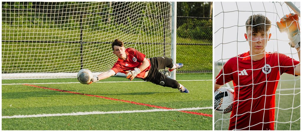 Dynamic soccer portrait sports photographer